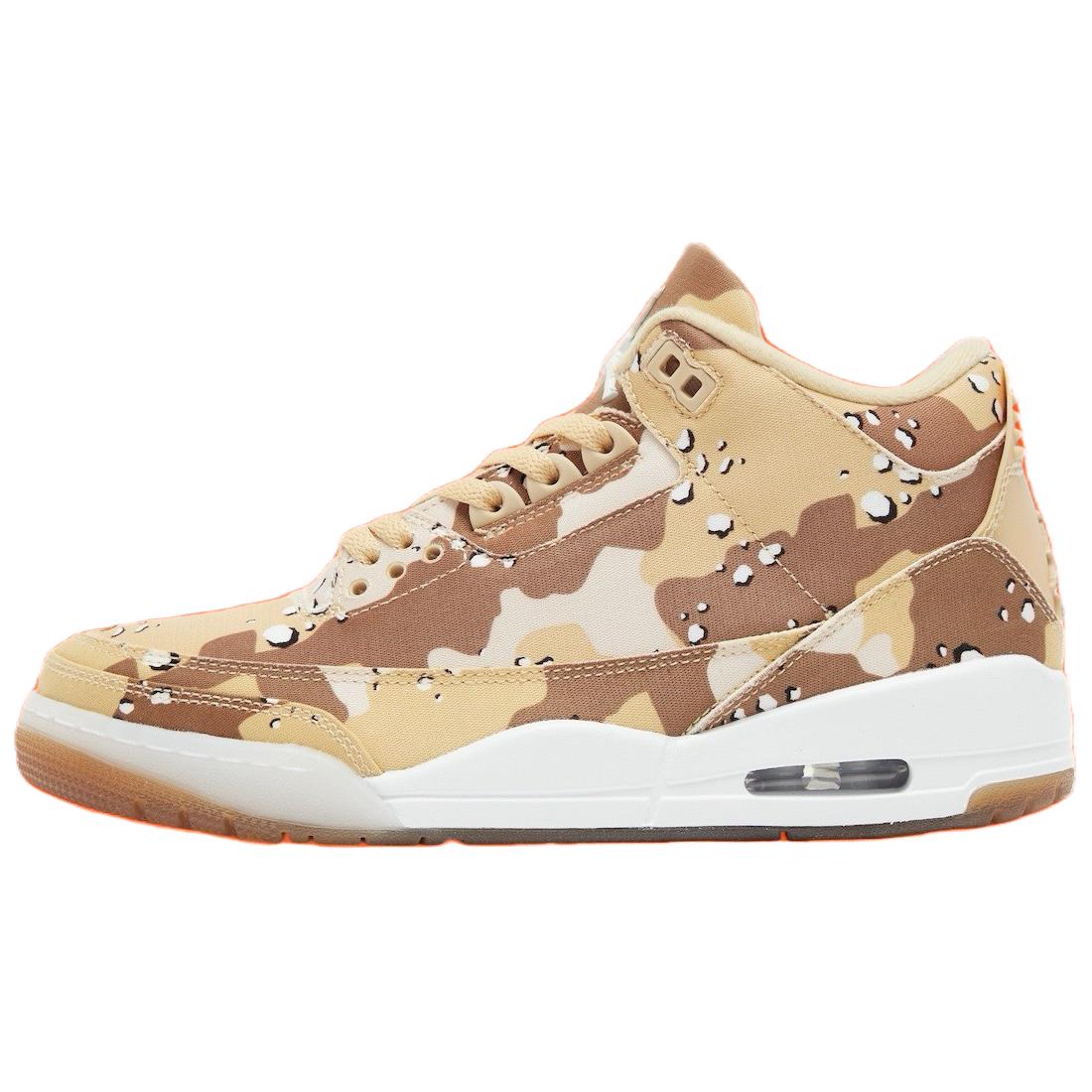 Jordan Air Jordan 3 Retro Tex \"Desert Camo\" Trendy Mid-top Retro Basketball Shoes Women's Brown