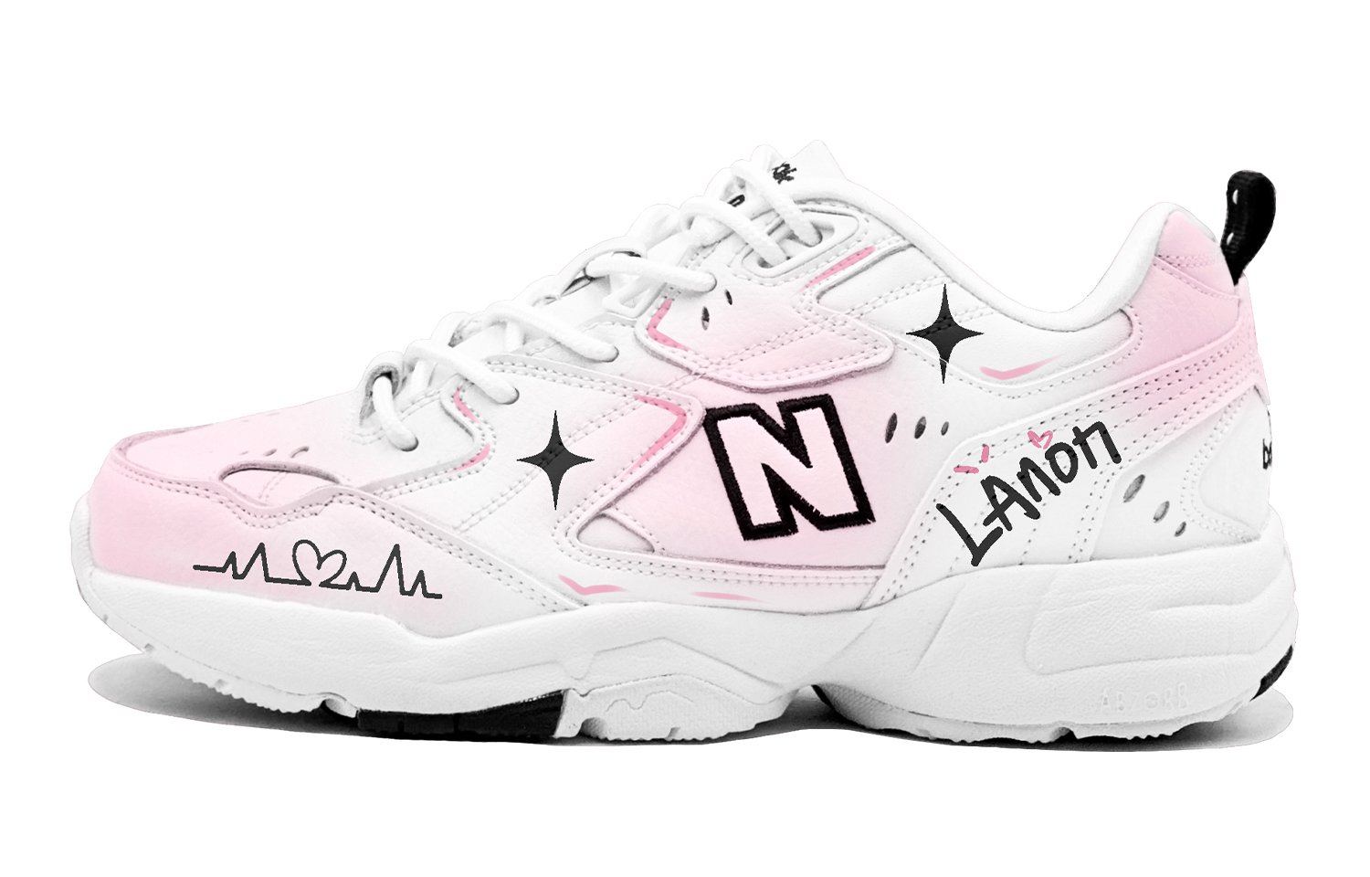 New Balance NB 608 V1 Fall Winter Stylish, Light Pink Starry Abrasion Resistant Slip Resistant