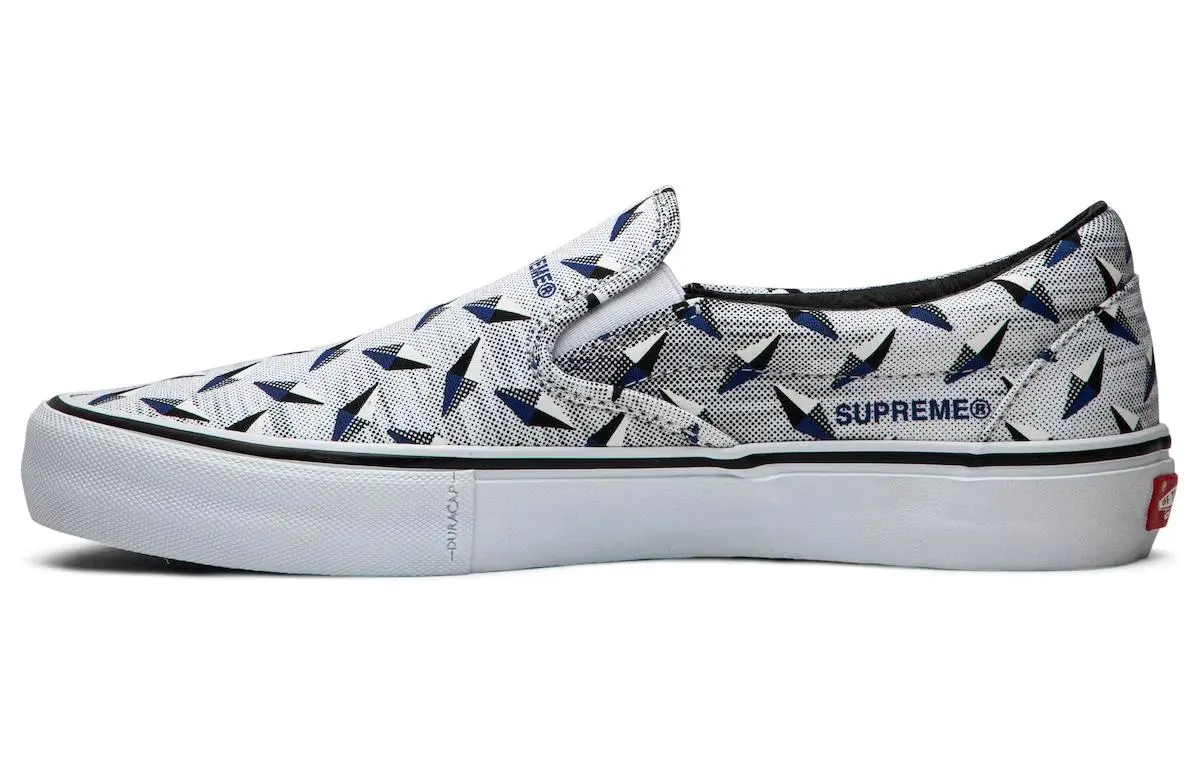 Slip-On Supreme x Slip-On Classic Vans Pro 'Diamond Plate White'