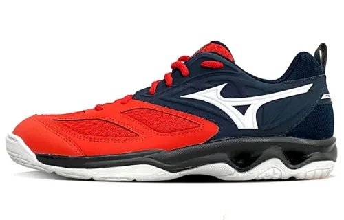 Mizuno Volleyball Shoes Unisex Low Top Red/Blue