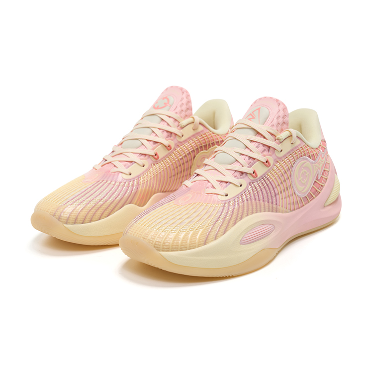 RIGORER Reaves 1 Low top Xiu Dan Technology Basketball Shoes Unisex Pink Yellow