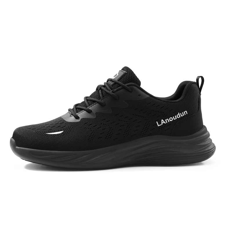 LANOUDUN Slip Resistant And Breathable Low top Casual Shoes Black