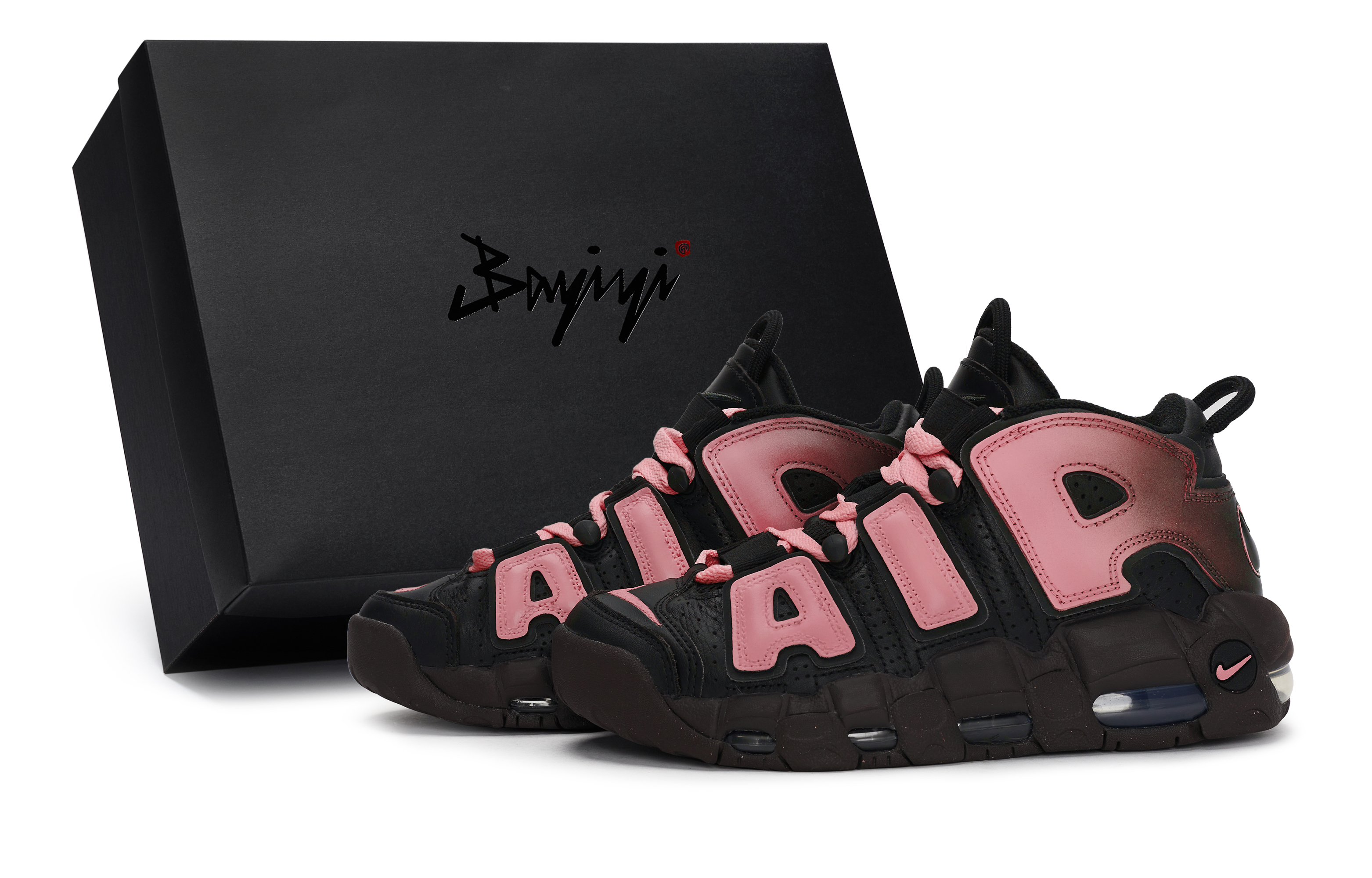 Nike Air More Uptempo Slip Resistant Mid top Vintage Basketball Shoes Women’s Pink