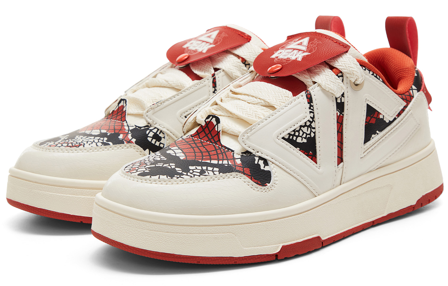 PEAK Cushioning Slip Resistant Abrasion Resistant Height Increasing Rebound Low top Skateboard Shoes Men’s