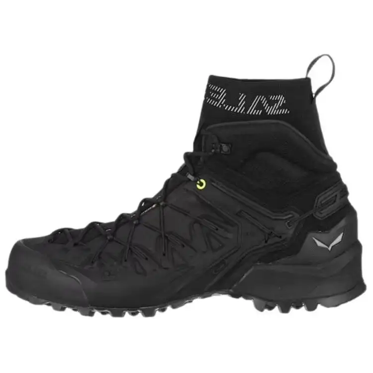 SALEWA Wildfire Edge Mid GORE-TEX® Anti-Slip Wear-Resistant Mid-Top Rock Climbing Shoes Men's Black