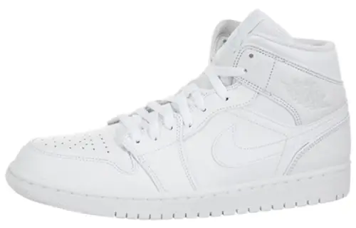 Jordan 1 Mid Triple White 2018