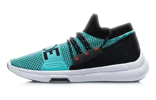 Li Ning Breathable Coverage Low top Vintage Basketball Shoes Unisex Ice Porcelain Green