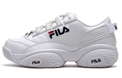 FILA Concours Low 96 Cushioning Abrasion Resistant Breathable Low top Chunky Sneakers Unisex White