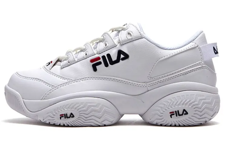 FILA Concours Low 96 Cushioning Abrasion Resistant Breathable Low top Chunky Sneakers Unisex White