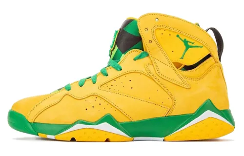 Air Jordan 7 Oregon Ducks Pe 'Yellow Green'