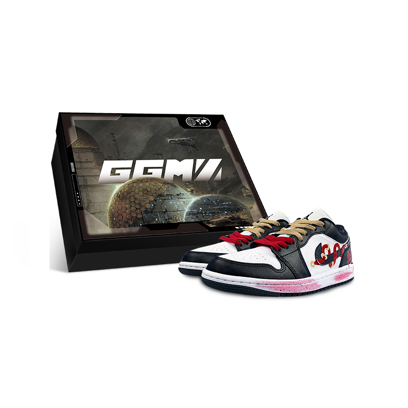 Jordan Air Jordan 1 Slip Resistant Low top Vintage Unisex Black White Red