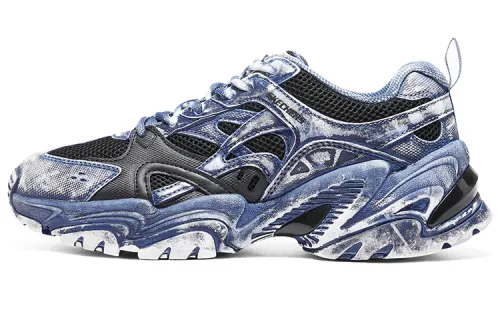 Skechers Stamina V2 Chunky Sneakers Men's Low Top Blue