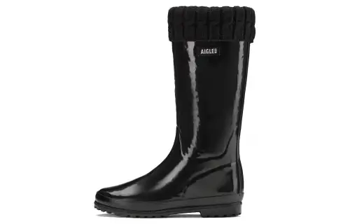 AIGLE Eliosa Winter Waterproof Rain Boots Women's Black