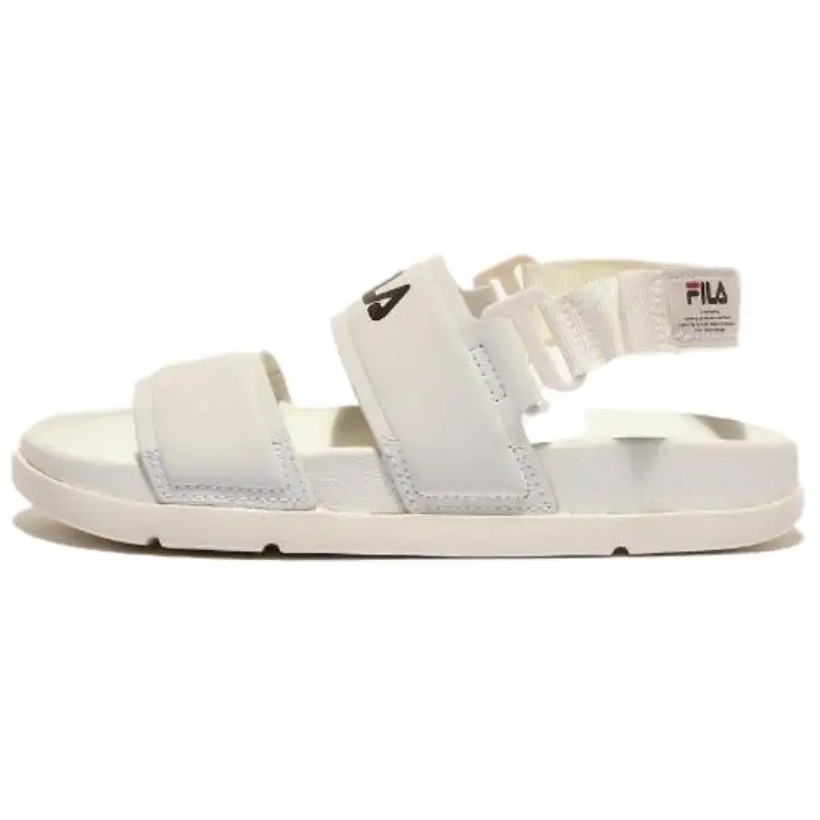 FILA Pillar Beach Sandals Unisex Beige Korean Style