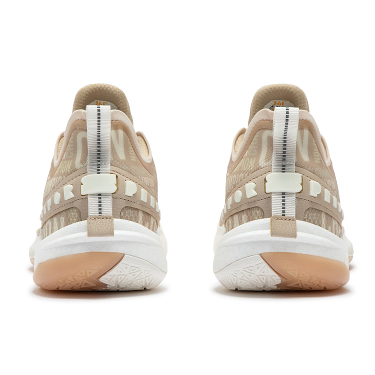 361° BIG3 5.0 Quick PRO Cushioning Abrasion Resistant Coverage Low top Carbon Plate Basketball Shoes Men’s White Gold