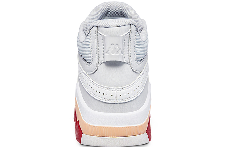 Kappa Textile, Synthetic Leather Cushioning Slip Resistant Mid top Vintage Basketball Shoes Women’s Gray White