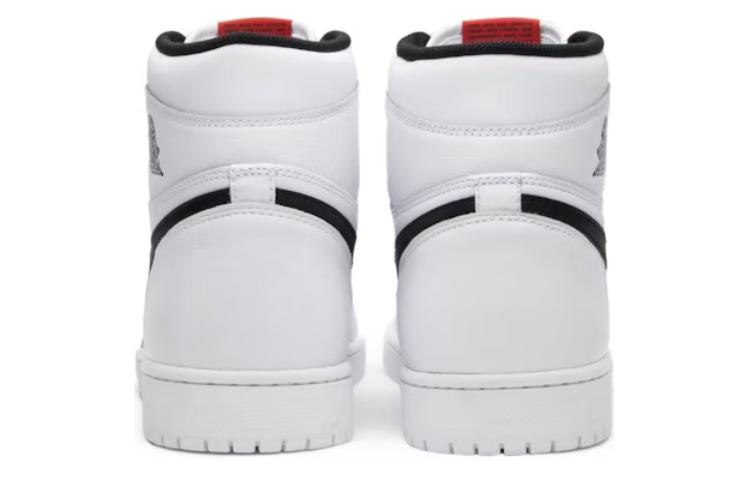 Мужские кроссовки Jordan Air Jordan 1 Retro Yin Yang (черно-белая) — Белый / чёрный — фото 4