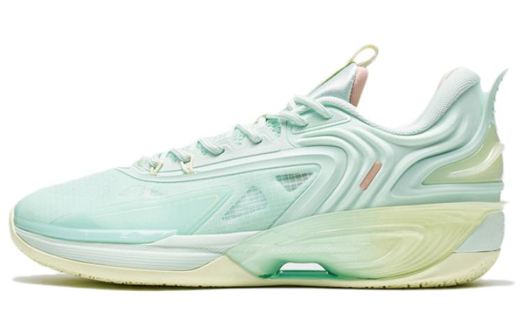 XTEP 7SE Cushioning Slip Resistant Abrasion Resistant Low top Basketball Shoes Men’s Foam Green