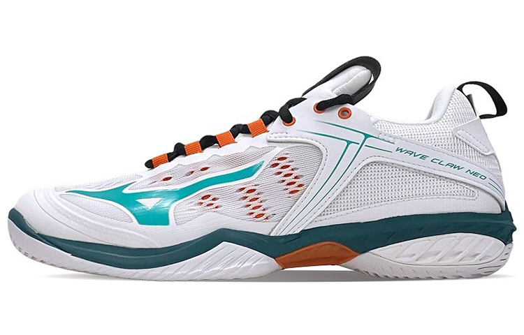 Mizuno Wave Claw Badminton Shoes Unisex Low Top White/Blue