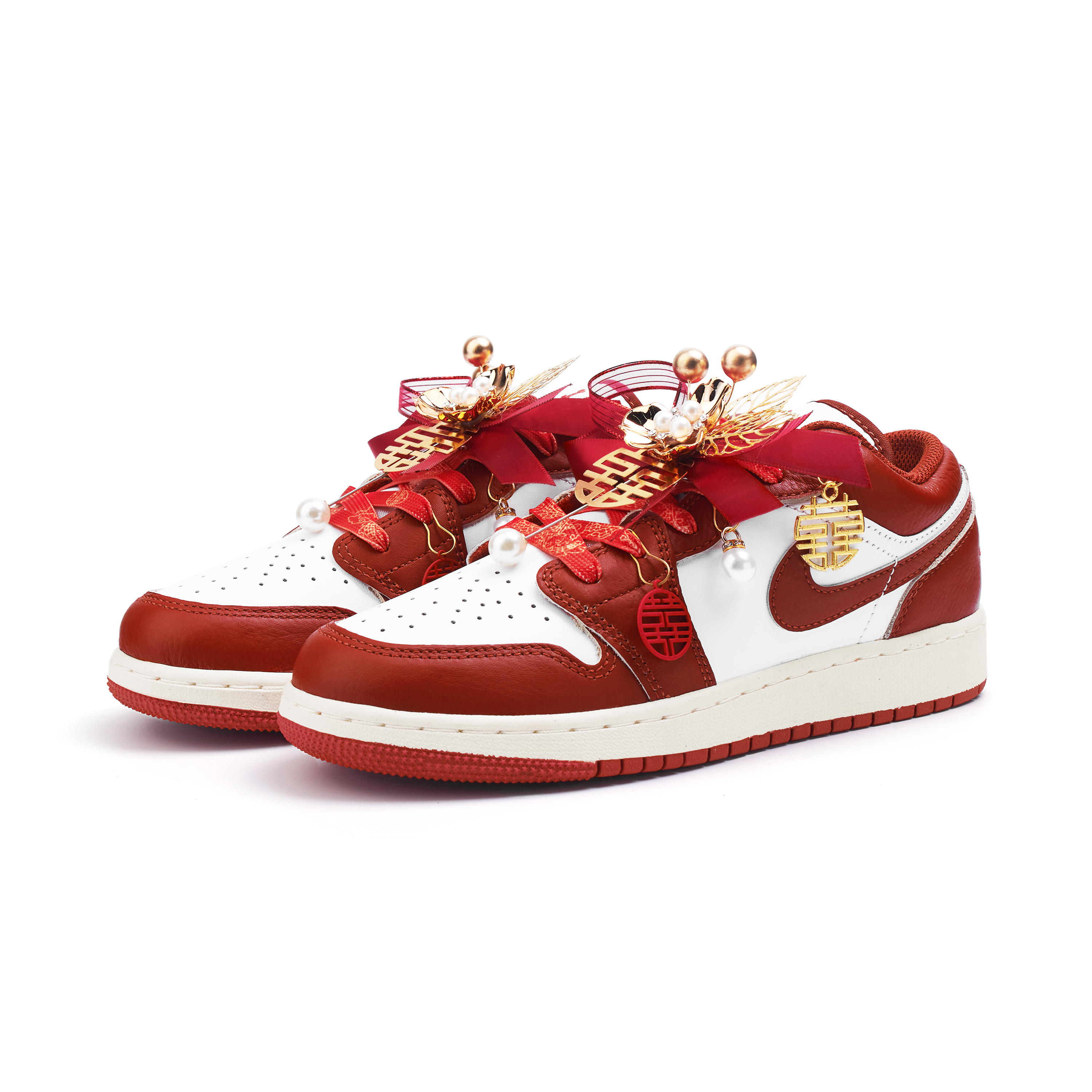 Jordan Air Jordan 1 Low top Vintage Basketball Shoes Women’s Red
