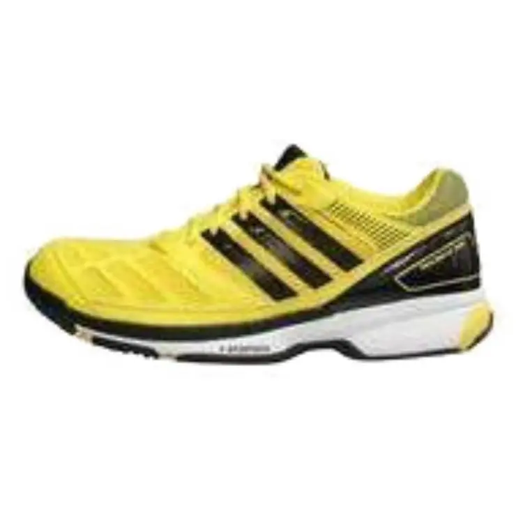 Adidas Cushioning, Wear Resistant Low top Badminton Shoes Men's Yellow Black