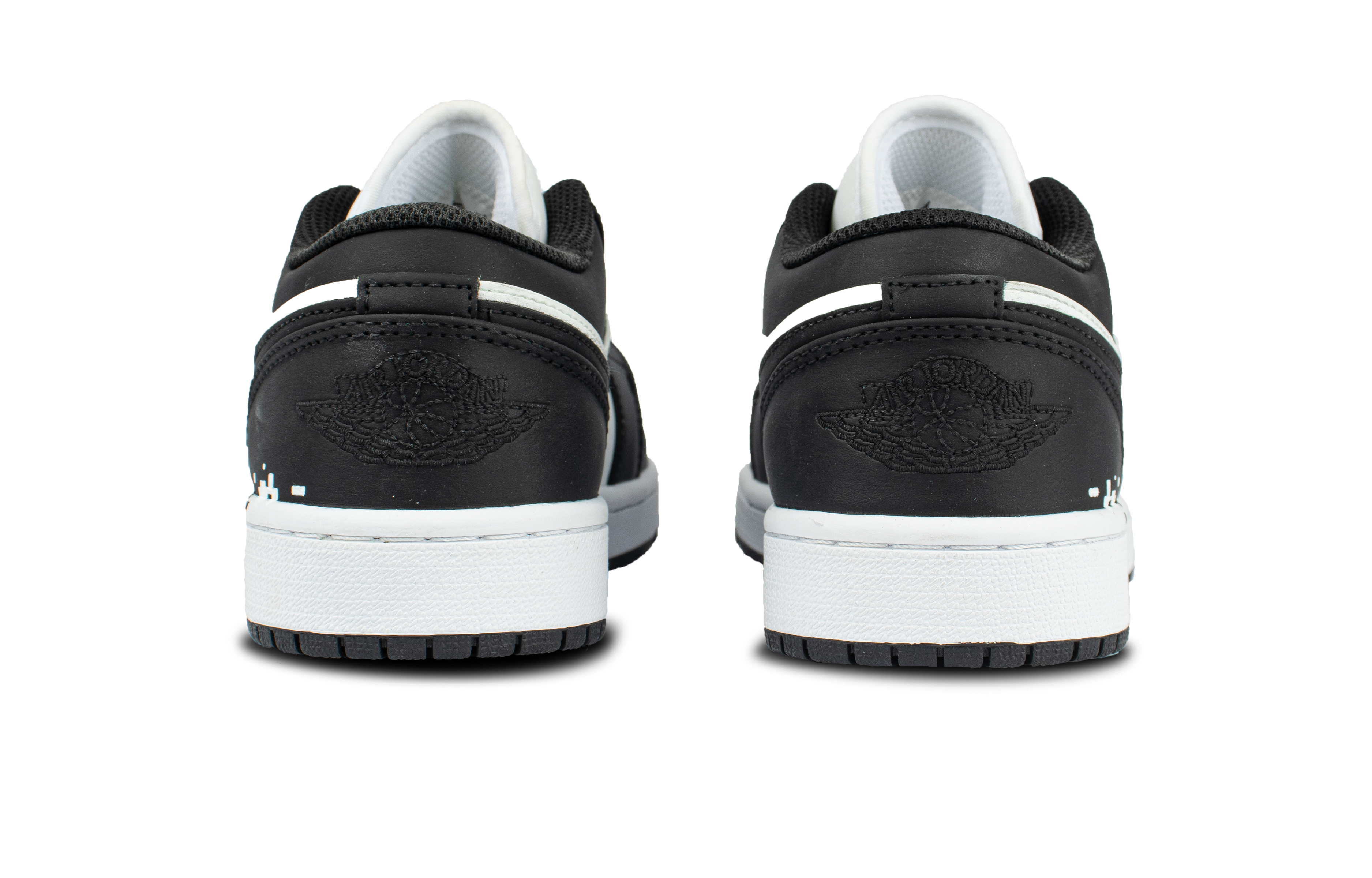 Jordan Air Jordan 1 Abrasion Resistant Low top Vintage Basketball Shoes Unisex Black