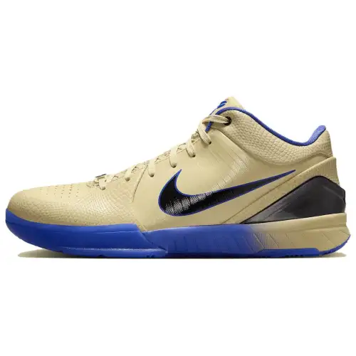 Nike Zoom Kobe 4 Protro FC Comfortable and Fashionable Low-top Basketball Shoes Men's Gold Black Purple