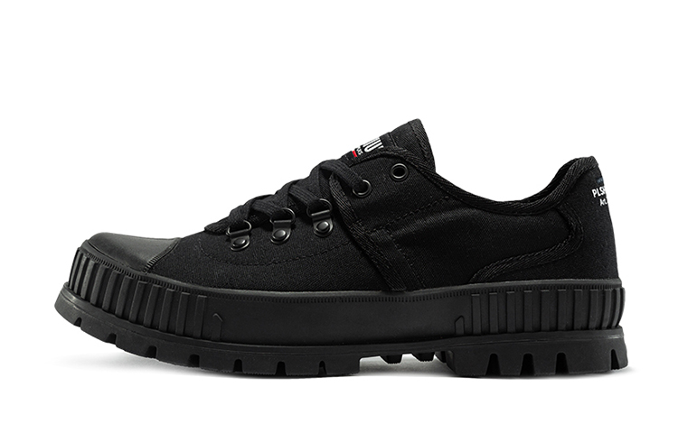 Palladium Canvas Shoes Unisex Low Top Black
