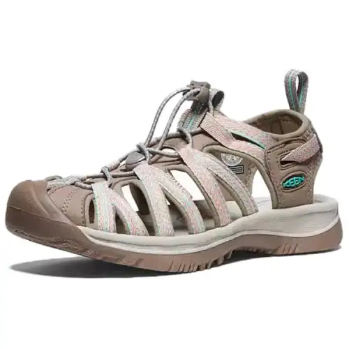 Keen Whisper Collection Comfortable Round Toe Beach Sandals Women's Gray