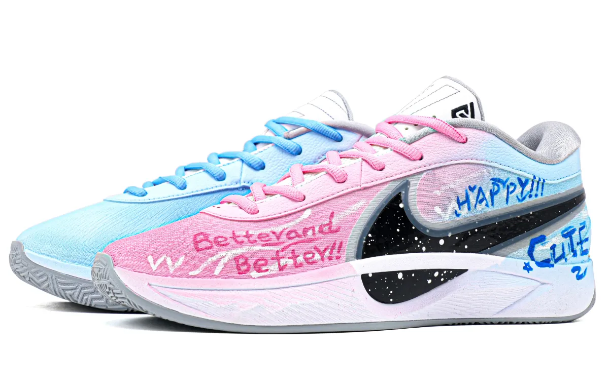 Nike Giannis Freak 6 Basketball Shoes Men's Low-top Blue/Pink