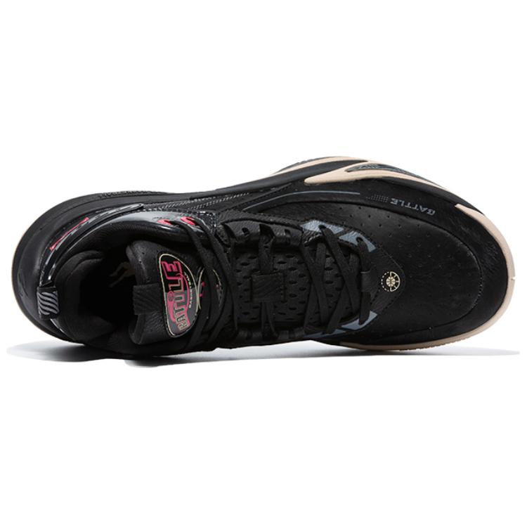 QIAODAN Broken Shadow 5 Cushioning Slip Resistant Abrasion Resistant High top Basketball Shoes Men’s Black