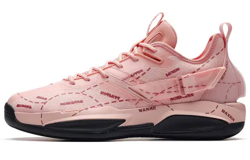 Anta Anta GH3 Nitrogen Technology Textile Synthetic Leather TPU Shock Absorbing Anti-Slip Wear-Resistant Wrapping Support Low-top Practical Basketball Shoes Men's Pink