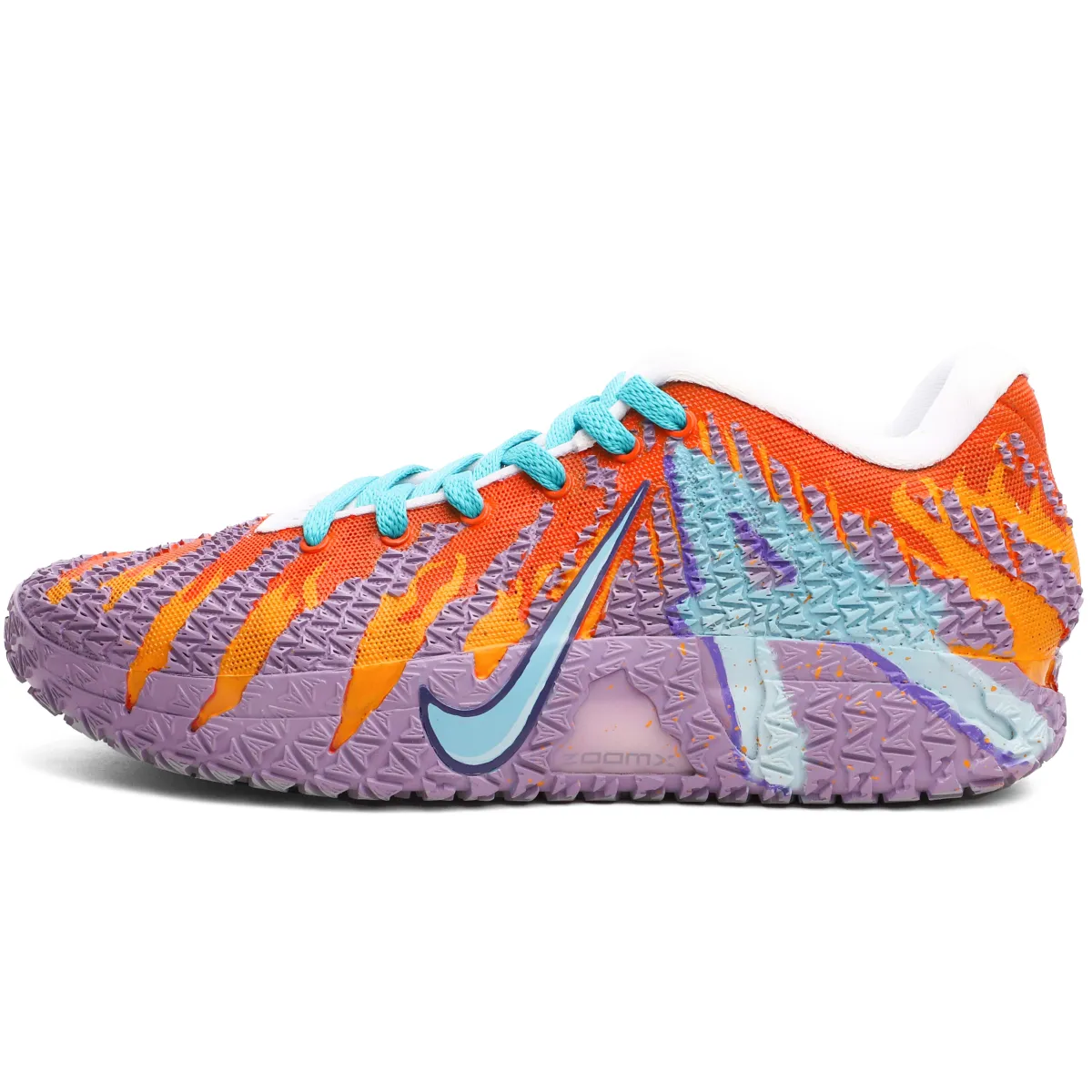 Nike Ja 3 Low top Basketball Shoes Unisex Purple Orange