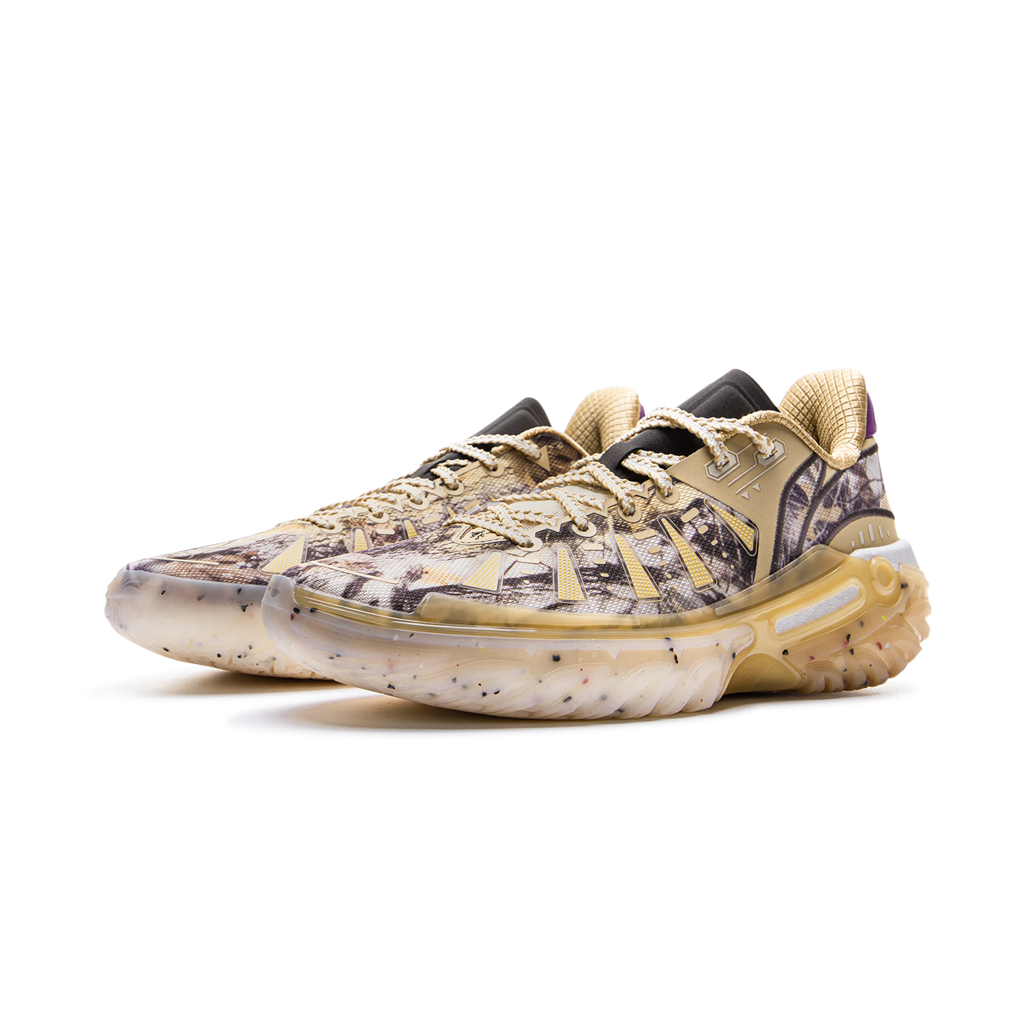 Li Ning Jie Ao 2 Basketball Shoes Men’s Low Top White Brown