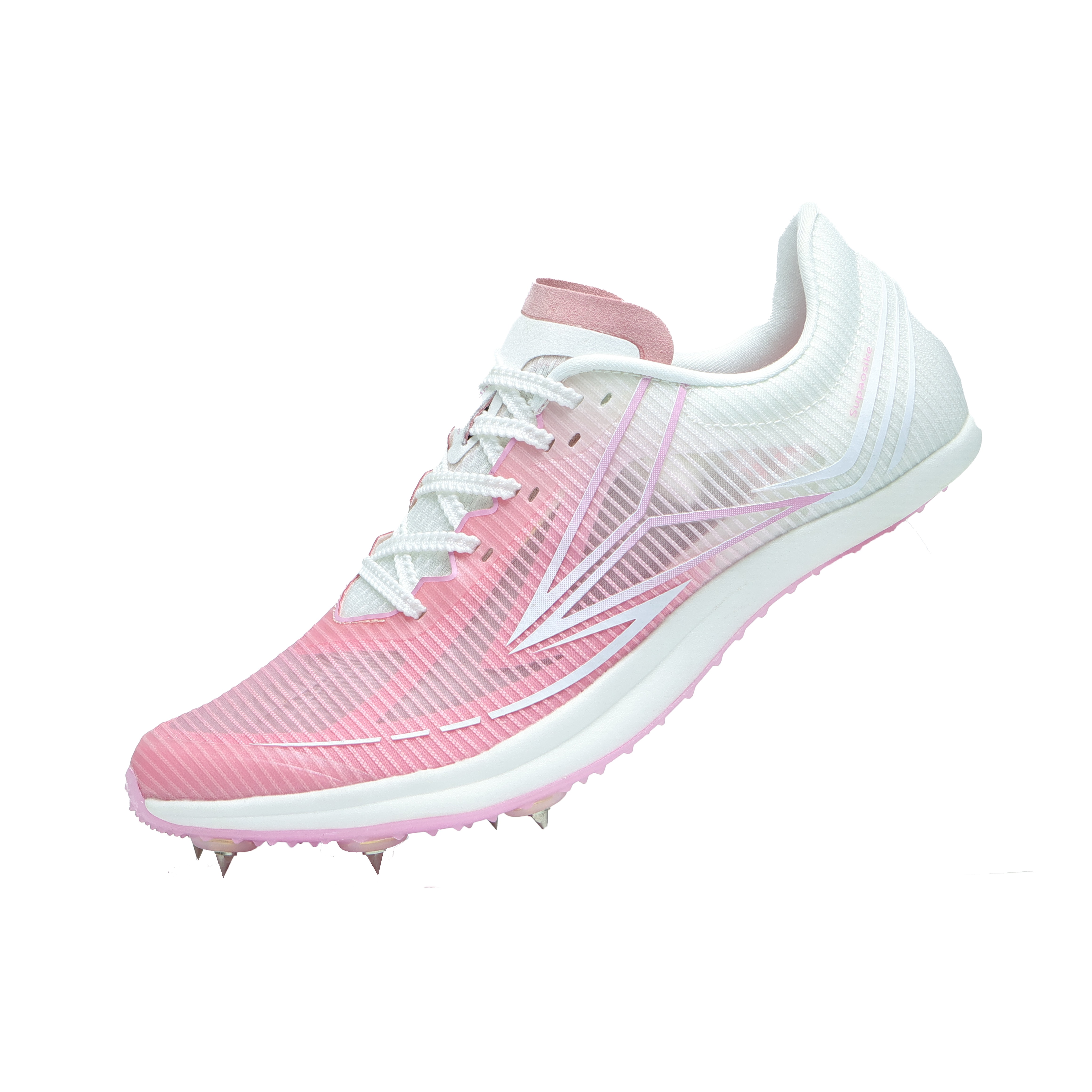 SUPAOSIKE Cushioning Support Wear-Resistant Low-Top Body Test Stud Shoes Unisex Pink White