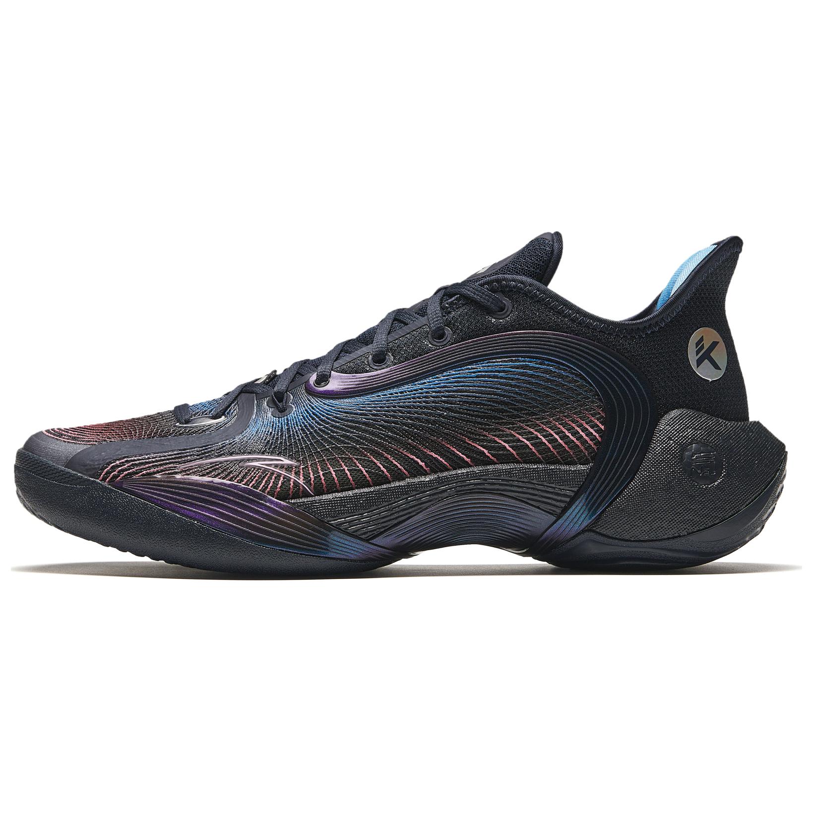 Anta 3 Point Rain 2 Cushioning Slip Resistant Low top Basketball Shoes Men's Midnight Blue