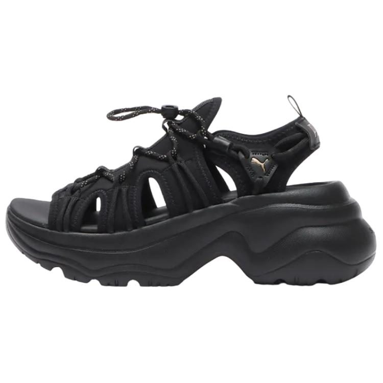 PUMA Cilia Wedge Beach Sandals Women's Black