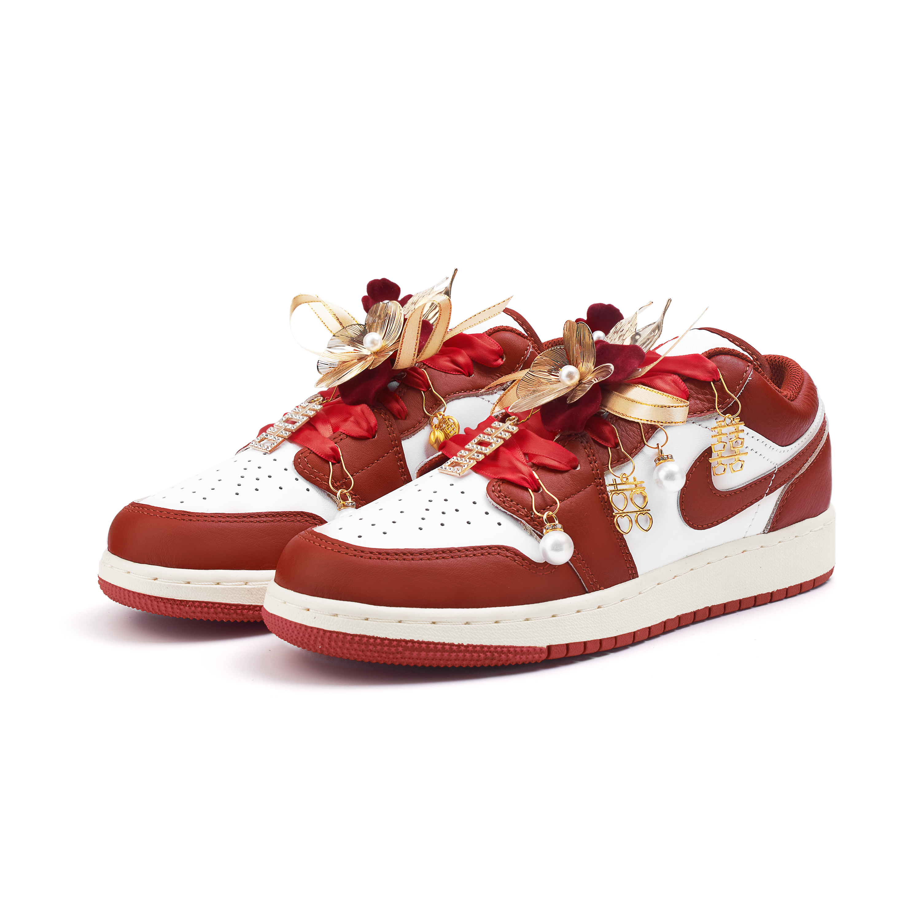 Jordan Air Jordan 1 Low top Vintage Basketball Shoes Women’s Red