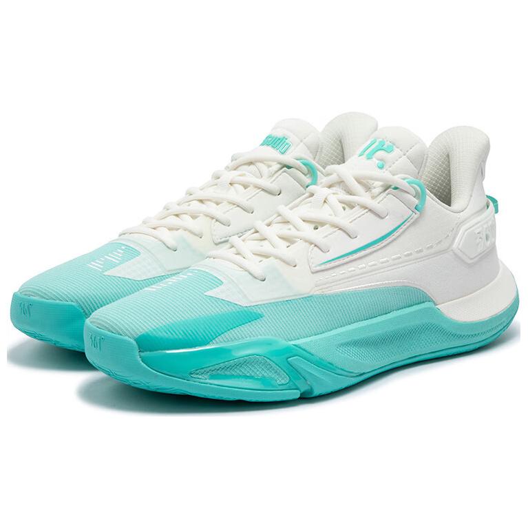 361° Abrasion Resistant Slip Resistant Abrasion Resistant Slip Resistant Low top Basketball Shoes Men’s White Blue