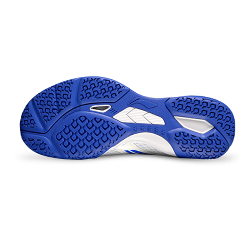 Li Ning Cushioning Support Breathable Slip Resistant Low top Training Shoes Unisex White Blue