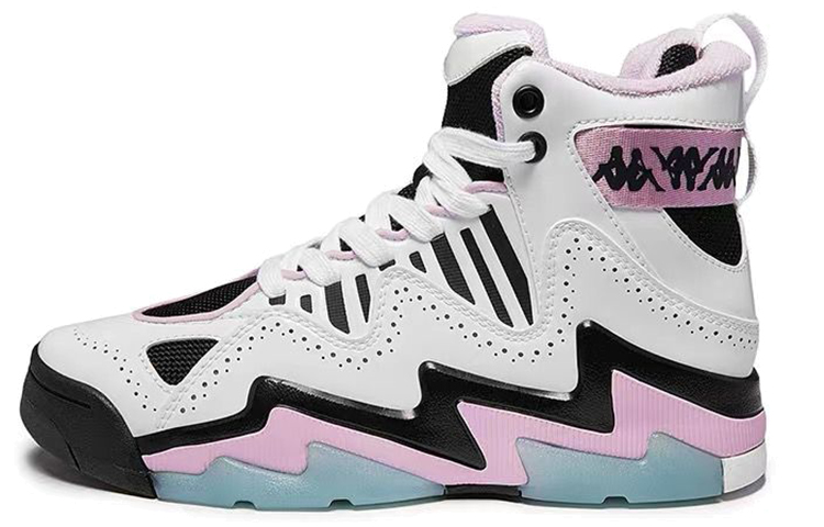 Kappa Comfortable High top Vintage Basketball Shoes Women’s Pink White