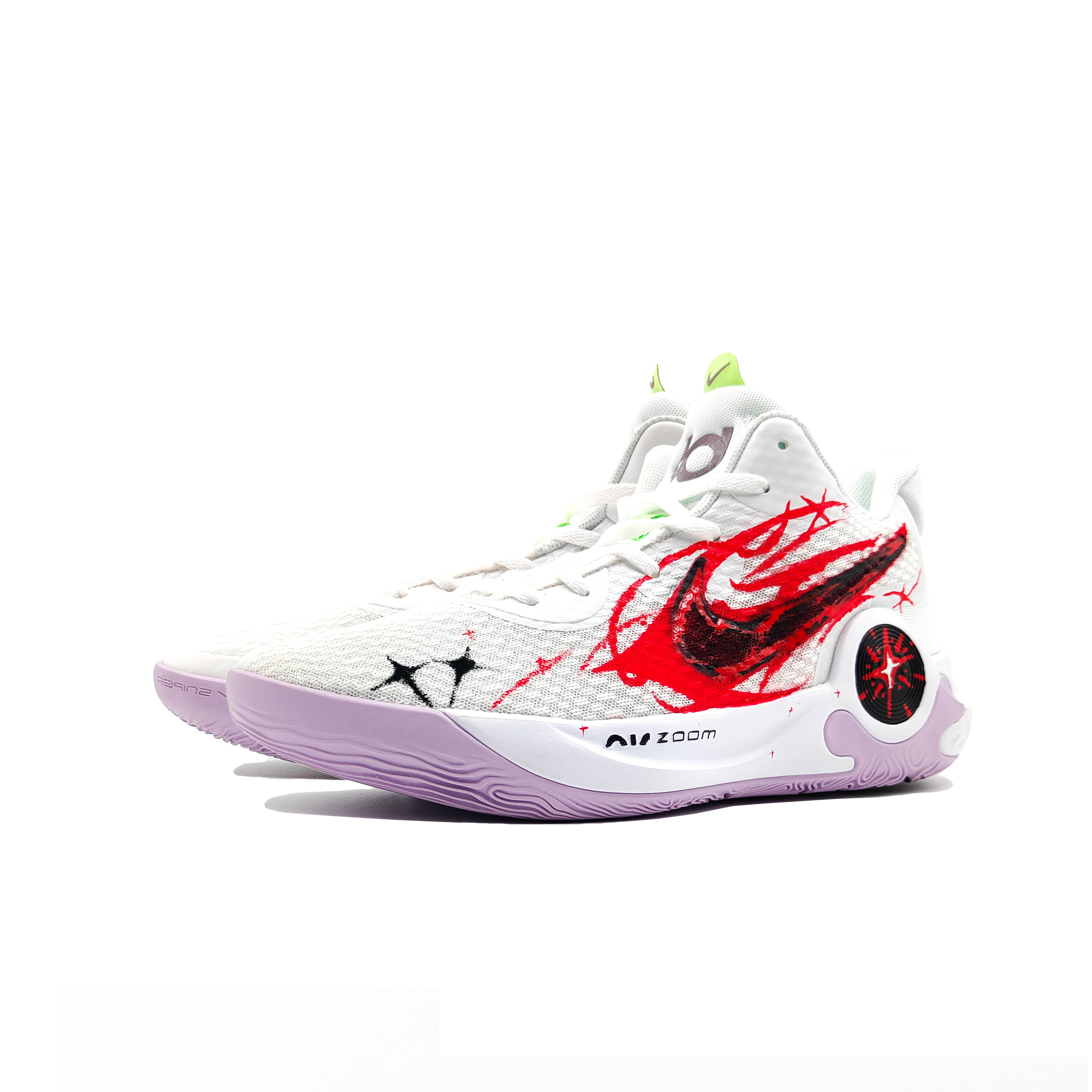 Nike KD Trey 5 IX Ink Meteor Red Flame Cushioning Abrasion Resistant Coverage Support Thermal