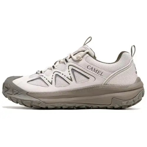 CAMEL Camel ACS air circulation, comfortable fit and versatile, thick sole with 6CM grip, light, soft and rebound, outdoor functional shoes, non-slip, wear-resistant and breathable, low-top mountaineering and hiking shoes, men's style