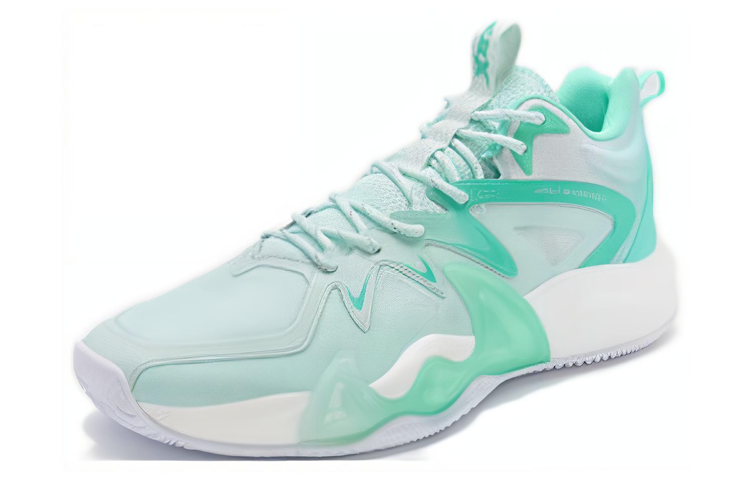 XTEP War Dog 3.5SE Cushioning Slip Resistant Abrasion Resistant Low top Basketball Shoes Men’s Foam Green