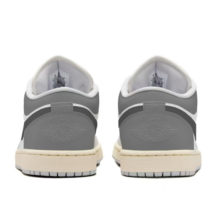 Jordan Air Jordan 1 Low top Vintage Basketball Shoes Women’s Gray White
