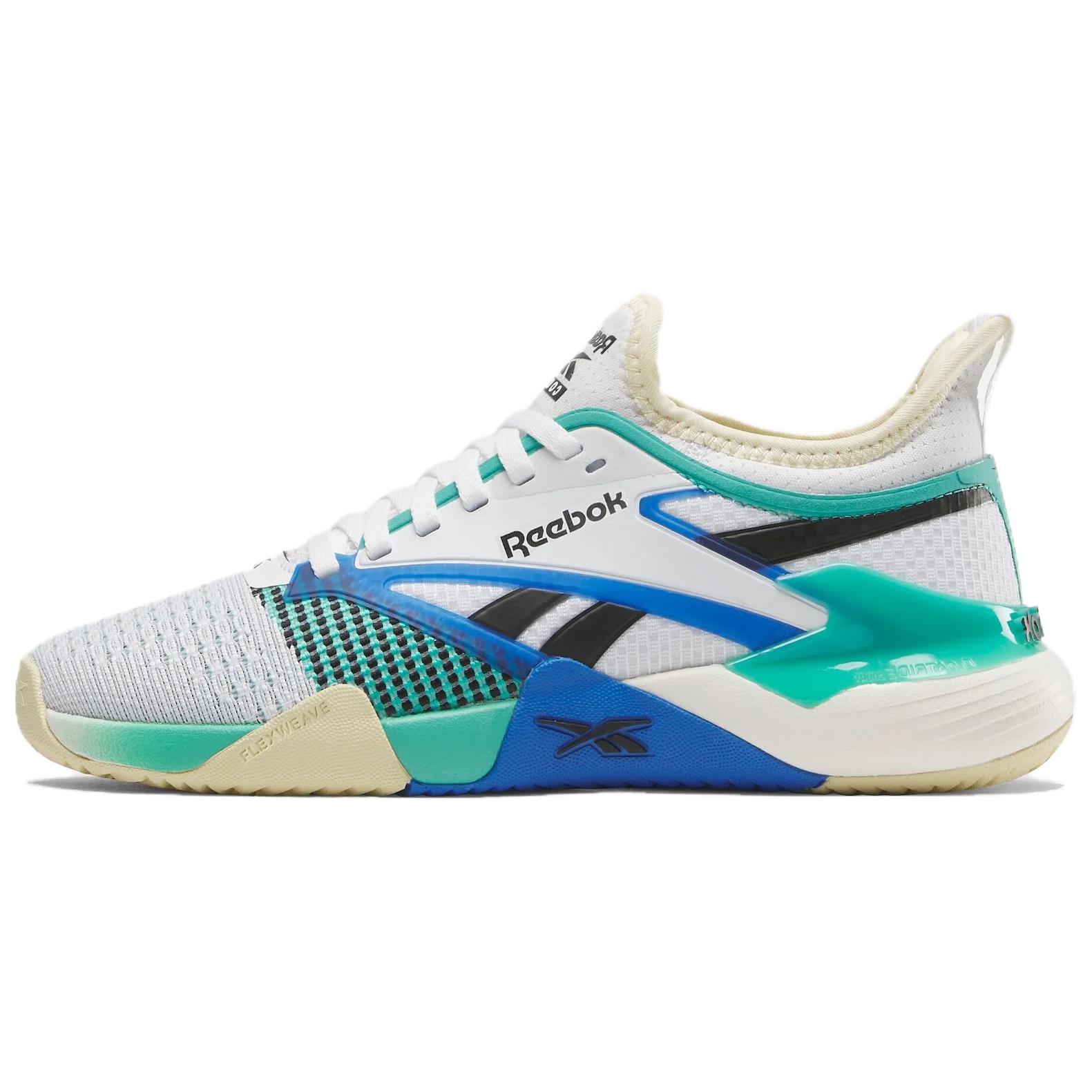 Reebok Nano Court Low top Training Shoes Unisex White Green Blue