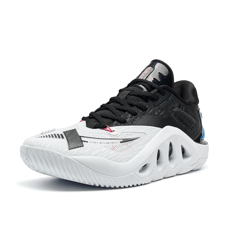 XTEP Demon Claw Game Ready Slip Resistant Abrasion Resistant Low top Basketball Shoes Men’s New White/Black