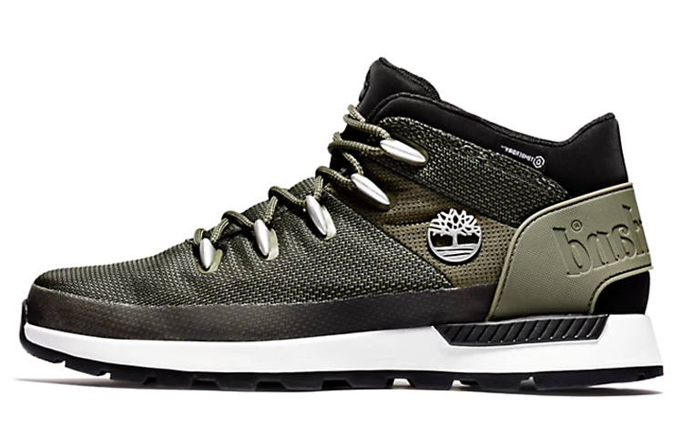 Timberland Sprint Trekker Mountaineering & Hiking Shoes Men's Mid Top Green/Black/White