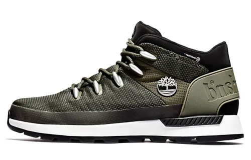 Timberland Sprint Trekker Mountaineering & Hiking Shoes Men's Mid Top Green/Black/White