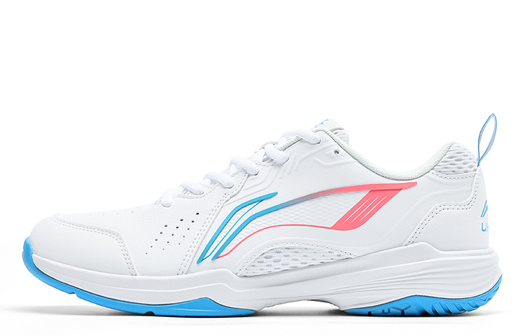 LiNing Li Ning Flying Eagle Seamless Sports Breathable Badminton Shoes Men and Women Same Style White Blue
